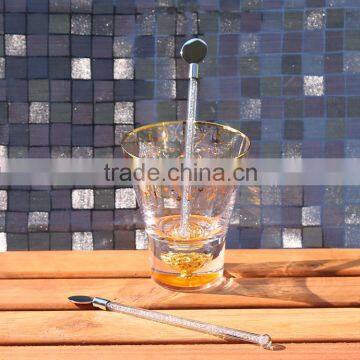 Small Order New Design Customized Logo Printed Drink Coffee Glass Stirrer