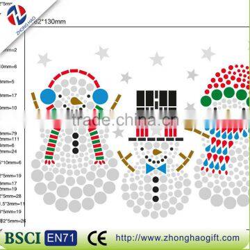 DIY Snowman Shape Decoration Sticker Design photo-6