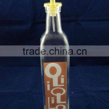 coconut oil packing glass bottle