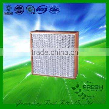 HEPA air filter with certified EN779