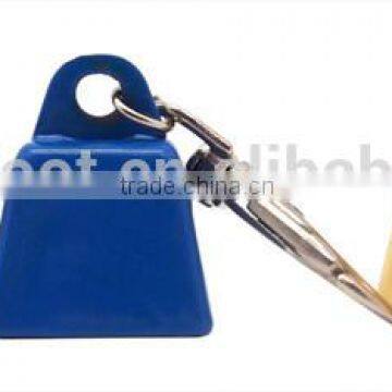 Small Cow Bell Keyring in Custom Color With Logo Printing for Promo as Gift photo-6