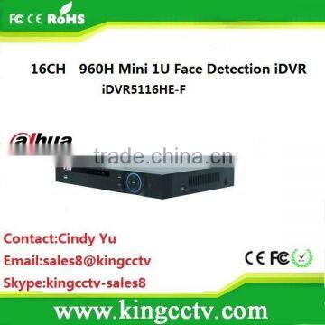 hot selling! 16ch h.264 cctv dvr hcvr 960p 1U face detection dvr iDVR5116HE-F