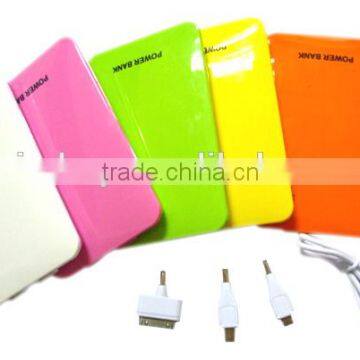 hot sell slim portable power bank polymer power bank 4000mah LED display