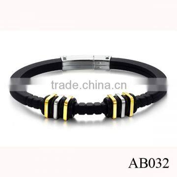 Customized Logo Bio Magnetic Bracelet Genuine Mens Handmade Braided Leather Jewelry Bracelet photo-3