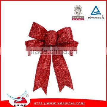 2015 Large Ribbon Christmas Bow,xmas Holiday Decoration Fabric Ribbon Bows photo-2