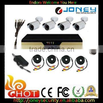 1 Megapixels IP Security camera kit system /HD IP camera kit /4ch poe nvr kit