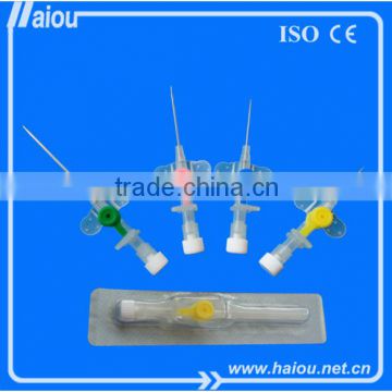 Disposable Medical IV cannula with injection adapter