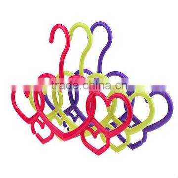 Colorful Heart Shaped Scarf Organizer, Plastic Scarf Holder photo-1