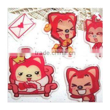 fox design 3D crystal stickers