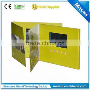 Custom video brochure wifi, lcd screen book, video screen brochure