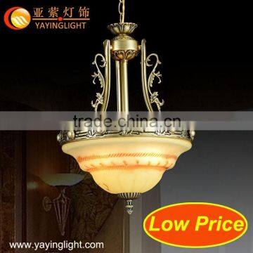 Continental full copper chandelier, living room restaurant all-copper lamp creative bedroom den chandelier