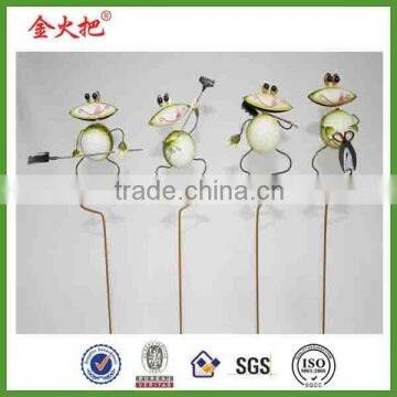 Endearing custom Metal frog sticks for sale