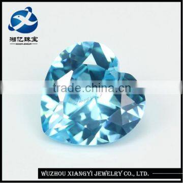 China supplier heart shape diamond cut loose synthetic zircon stone