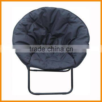 leisure folding round chair, padding cotton chair , black , comfortable