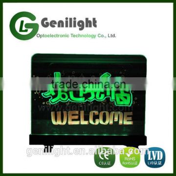 30x20cm LED Writing Board with Remote Controller 7 Colors RGB 46 Kinds Flash Mode Transparent Tempered Glass Panel Widely Used i