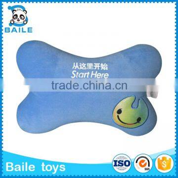 Bone Cartoon car neck pillow for promotion, popular car pillow