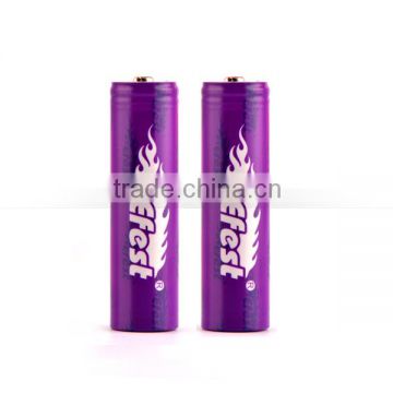 New version Efest IMR 18650 3100 mAh 20A Dark Purple LiMn 3100 mAh flat-top Battery