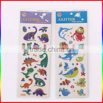 Butterfly and Fish Colourful Glitter Powder Stickers photo-2
