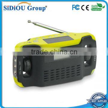 solar dynamo led flashlight dynamo radio usb charger