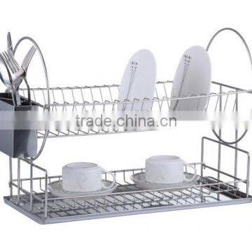 two tier new arrival stainless steel dish rack