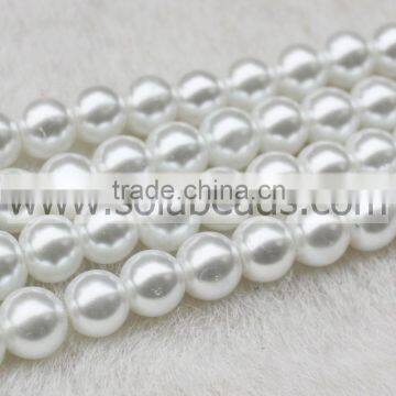 Supply 10MM White Color Pearl Round Beads Jewelry Finding