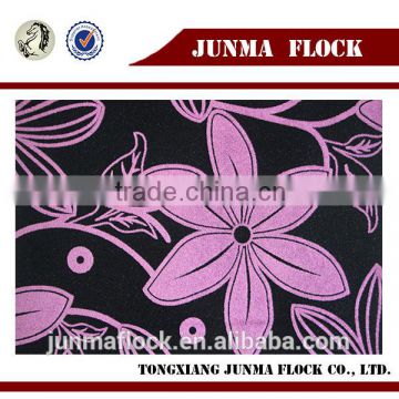 New design flower patter Manufacturer China Textiles flocking printing