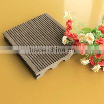 Waterproof wood plastic composite flooring for outdoor decking