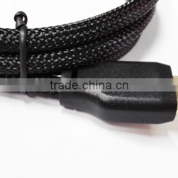 1.5M Black nylon net HDMI cable