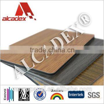 aluminium composite lamination panels, wall cladding building material, pvdf wood texture acp