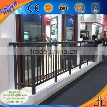 Hot! aluminium fence designs supplier, OEM veranda anodized black aluminium fence