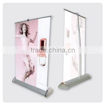Mini Small Size Retractable Roll up Banner Pull up Banner Stand for Counter Tabletop Desktop photo-3