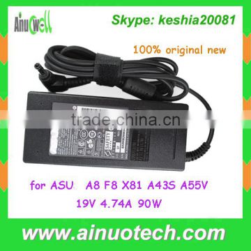 wholesale price of replacement laptop adapter for ASUS 19V 4.74A 90W laptop ac charger