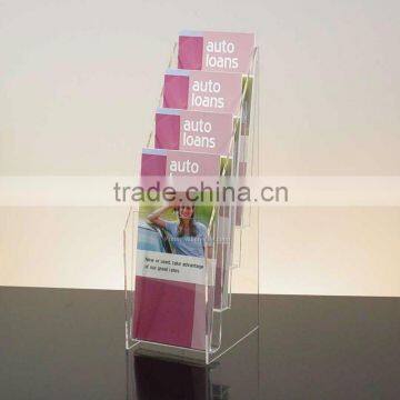 clear acrylic brochure holder free standing flyer holder