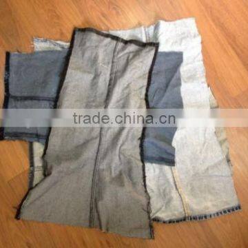 100% cotton bule jeans wiper