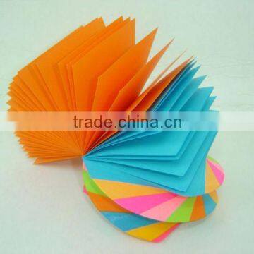 Memo notepad combined neon paper sprial notepad