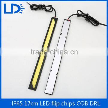 Ultra bright 17cm COB LED Daytime Running light Waterproof Auto Car light Bar LED Strip Aluminum DRL Driving Fog lamp