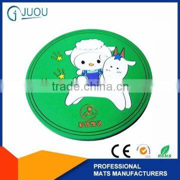 animal shape custom silicone rubber coaster