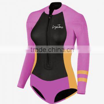 Best panel design neoprene girls swimming wetsuit