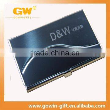 Stainless steel name card holder with printing logo
