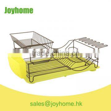 large capacity 2 layer powder coating dish drainer