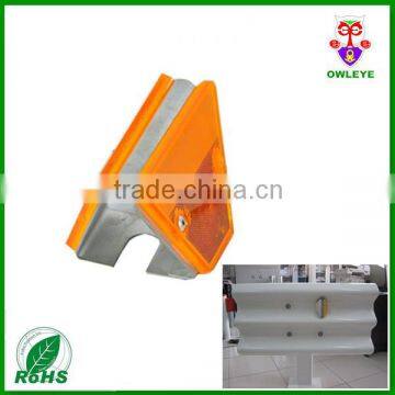 reflective guardrail delineator reflector,	Road Marking Product Guardrail Reflector,yellow reflector