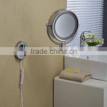 Hot Sales brass wall mount Compact Mirror/Cosmetic Mirror/Pocket Mirror with LED light