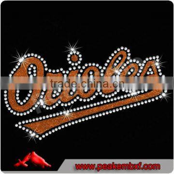 Best Sports Team Orioles Rhinestone Appliques With Outline