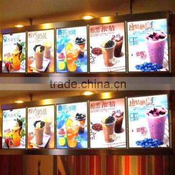 New Advertising Products Fastfood Backlit led menu boards