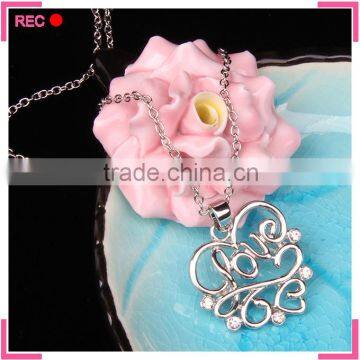 Fashion necklace free samples for lovers, love alphabets necklaces