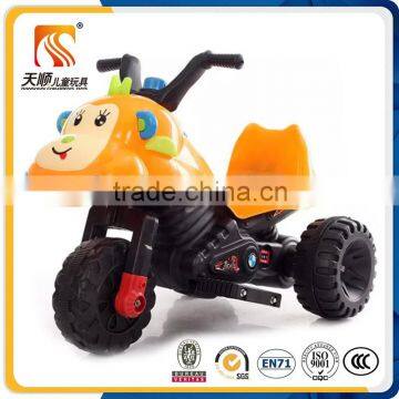 2016 cartoon design 3 wheels kids electric motorbike child motorbike baby motorbike