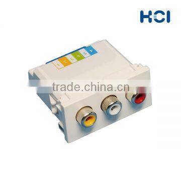 Screw Terminal Type 3RCA Stereo Audio A/V Module photo-2