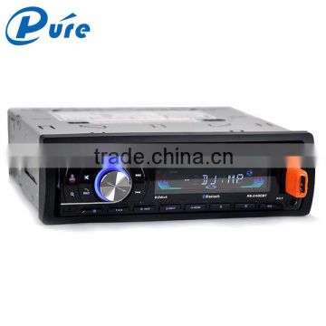 Newest bluetooth car dvd player support sd and mmc card play 1 din car play with aux in