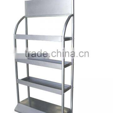 Factory custom advertising display supermarket shelf,display rack for hanging items,store shelving