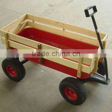 Wooden hand wagon nursery cart TC4201